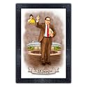 pnf Dr. B. R. Ambedkar painting art Wood Frames with Acrylic Sheet (Glass) p-153-(10 * 14inch,Multicolour,Synthetic)