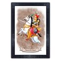 pnf Jhansi Ki Rani painting art Wood Frames with Acrylic Sheet (Glass) p-165-(10 * 14inch,Multicolour,Synthetic)