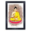 pnf Poster And Frames Buddha Framed Poster | For Living, Pooja Room | Home Decoration Item | Best Gifting Option p-161