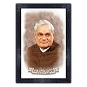 pnf Poster n Frames Atal Bihari Vajpayee Wooden Photo Frame|Acrylic Sheet|Spiritual Decor|Daily Motivation|Best Gifting Option(163,10 * 14inch,Multicolour)
