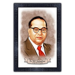 pnf poster n frames drbr ambedkar photo framestudy living room wallacrylic sheetgiftmotivationalhome decorbest gifting option 144 135x19inchmulticolour
