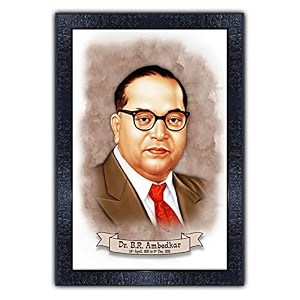 pnf poster n frames dr br ambedkar photo framestudy living room wallacrylic sheetgiftmotivationalhome decorbest gifting option14410  14inchmulticolour