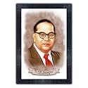 pnf Poster n Frames Dr.B.R. Ambedkar Photo Frame|Study, Living Room Wall|Acrylic Sheet|Gift|Motivational|Home Decor|Best Gifting Option (144, 13.5x19inch,Multicolour)
