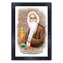 pnf Poster n Frames Rabindra Nath Tagore Photo Frame|Study, Living Room Wall|Acrylic Sheet|Motivational|Home Decor|Best Gifting Option(p-151,10 * 14inch,Multicolour)