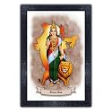 pnf Poster n Frames Uv Textured Bharat Mata Wooden Photo Frame|Acrylic Sheet|Spiritual Decor|Daily Motivation|Best Gifting Option(13.5x19inch,Multicolour,p-149)