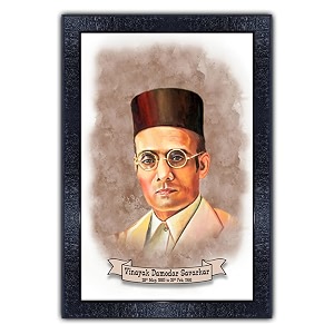 pnf poster n frames vinayak damodar savarkar photo framestudy living room wallacrylic sheetmotivationalhome decorbest gifting option135x19inchmulticolour