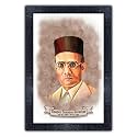 pnf Poster n Frames Vinayak Damodar Savarkar Photo Frame|Study, Living Room Wall|Acrylic Sheet|Motivational|Home Decor|Best Gifting Option(13.5x19inch,Multicolour)