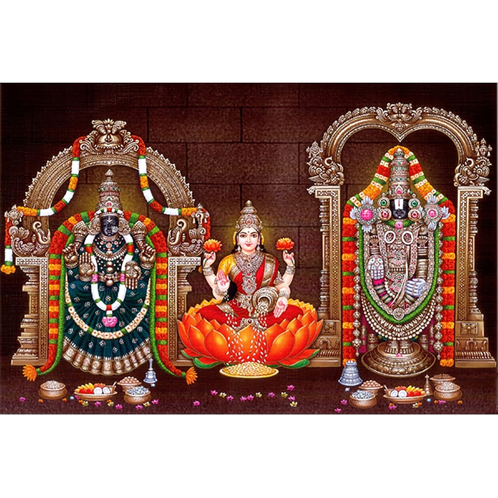 Pnf Tirupati Balaji Venkateswara Swamy Paper Art Print Unframed Wall ...