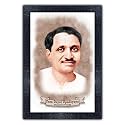 pnf UV Textured Framed Poster of Deendayal Upadhyaya with Wooden Synthetic Frame p-156 (13.5x19inch,Framed Print,Multicolour)