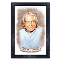 pnf UV Textured Framed Poster of Dr. A. P. J. Abdul Kalam with Wooden Synthetic Frame p-164 (13.5x19inch,Framed Print,Multicolour)