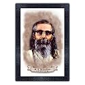 pnf UV Textured Framed Poster of M S Golwalkar with Wooden Synthetic Frame p-168 (13.5x19inch,Framed Print,Multicolour)