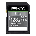 PNY 128GB Elite C10 U1 V10 SDXC Flash Memory Card, UHS-I, Full HD