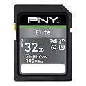 PNY 32GB Elite C10 U1 V10 SDHC Flash Memory Card, UHS-I, Full HD