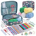 Pnytty 107Pcs Crochet Kit for Beginners Adults, Crochet Starter Kits