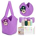 Pnytty Crochet Tote Bag Kit for Beginners, Crochet Starter Kit for Adults