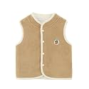 POBIDOBY High Thick Baby Vest for Girls&amp;Boys, Button Down Purcotton Toddler Cardigan Girl&amp;Boys for Spring&amp;Fall&amp;Winter