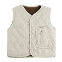 POBIDOBY High Thick Baby Vest for Girls&Boys, Button Down Purcotton Toddler Cardigan Girl&Boys for Spring&Fall&Winter