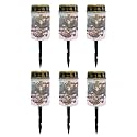 Poceacles Cross Outdoor Lights Solar Powered Flameless Candle Cemetery Votive Candles Waterproof Outdoor Memorial Candle Solar Stake Lights for Grave Cemetery, Eagle American Flag Cross, Pack of 6
