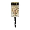 Poceacles Cross Outdoor Solar Lights Grave Solar Candle Outdoor Waterproof Cemetery Solar Candles Garden Lights for Cemetery Lawn Porch Backyard Decoration, Butterfly Sunflower Cross Letter
