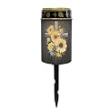 Poceacles Cross Outdoor Solar Lights Waterproof Outdoor Lights Solar Powered Solar Lantern Light Blessed Candles Cemetery Lights Outdoor Stake for Eternal Decorative, Sunflower Hummingbird Cross