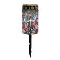 Poceacles Cross Solar Candle Cemetery Solar Lights for Grave LED Garden Lights Solar Powered Solar Pathway Lights Outdoor Waterproof with Dusk to Dawn Sensor, Dove of Peace Cross Floral