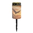 Poceacles Solar Lights Outdoor Grave Candle for Cemetery Decoration Solar Outdoor Lights for Garden Lawn Backyard Pathway Decor, Eagle Mountain Sunset Pattern