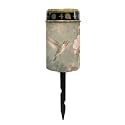 Poceacles Solar Lights Outdoor Solar Powered Cemetery Stake Lights Grave Lamp Landscape Lighting Waterproof Grave Flameless Candles, Vintage Floral Hummingbird Green