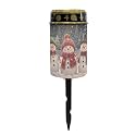 Poceacles Solar Pathway Lights Outdoor Grave Solar Lights Outside Waterproof Cemetery Flameless Candles Outdoor Grave Candle Christmas Decor, Snowman Tree