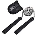 Pocket Chain Saw 24 Inch with Sharp Teeth Blades Heavy Duty Steel Rope Saw, Compact Tree Hand Saw Tools for Outdoor Camping Hunting Tree Trimming