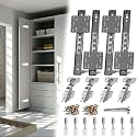 Pocket Door Slide Kit, Cabinet Door Hardware for Insert Doors