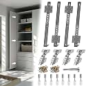 Pocket Door Slide Kit, Cabinet Door Hardware for Insert Doors
