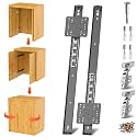 Pocket Door Slide Kit, Cabinet Door Hardware for Insert Doors
