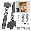 Pocket Door Slide Kit – Soft Close, Hidden Sliding（16in,Set 1 ）