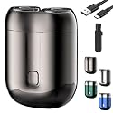 Pocket Shaver USB Mini Shavers for Men, 2025 New Upgrade Pocket Shaver USB Mini Shavers for Men, New Model Portable Rechargeable Dual-Head Wet and Dry Electric Razor (Gray)