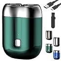 Pocket Shaver USB Mini Shavers for Men, 2025 New Upgrade Pocket Shaver USB Mini Shavers for Men, New Model Portable Rechargeable Dual-Head Wet and Dry Electric Razor (Green)