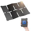 [Pocket-Size] BigBlue Lightweight 25W Solar Panel Charger, Portable Solar Charger with USB-A and USB-C, IP68 Waterproof Solar Panel for Backpacking Compatible with Cellphones, Tablets, Power Bank etc