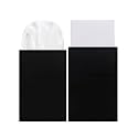 Luckyvestir Pocket Squares for Men Prefolded, Mens Handkerchiefs on Card, White Black Pocket Square for Suit Jacket Tuxedo