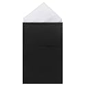 Luckyvestir Pocket Squares for Men Prefolded, Mens Handkerchiefs on Card, White Black Pocket Square for Suit Jacket Tuxedo