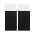 Luckyvestir Pocket Squares for Men Prefolded, Mens Handkerchiefs on Card, White Black Pocket Square for Suit Jacket Tuxedo