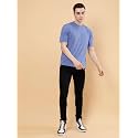POCKMAN Oversized Fit Mens Round Neck Cotton