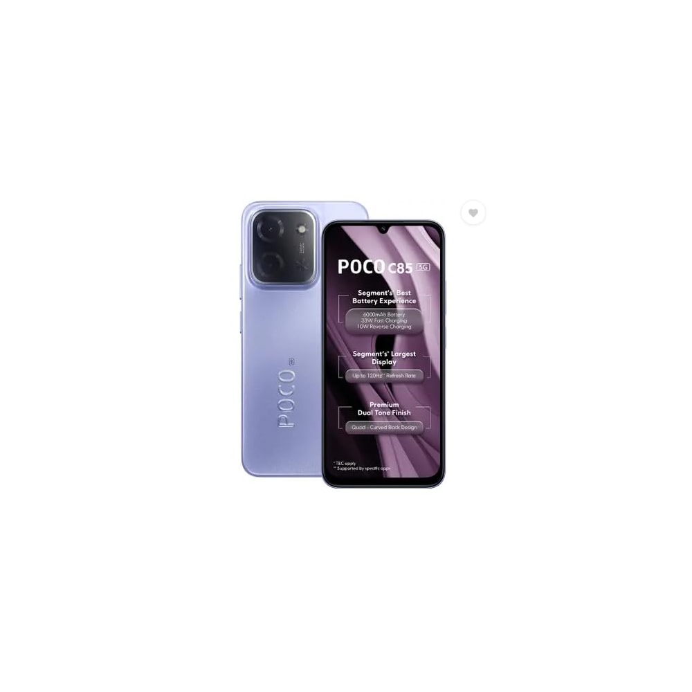 Poco C85 5G Mystic Purple 4GB RAM 128GB ROM - Price History