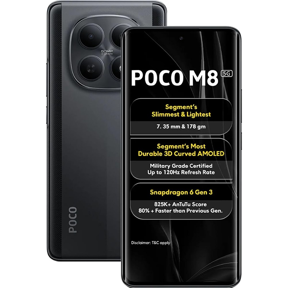 Poco M8 5G Carbon Black 8GB RAM 256GB ROM - Price History