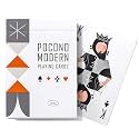Pocono Modern Playing Cards- Retro Deck - Vintage Playing Cards- Modern Playing Cards - Light Deck-White Deck- The United States Playing Card Company