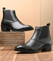 Pocy Shoes Black Chelsea Boots For Mens