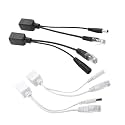 POE Cable Passive Power Over Ethernet Adapter Cable Splitter RJ45 12-48v(1pair WhitePOE Cable)