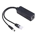 POE Splitter Active Power Over Ethernet Splitter 48V to 12V for POE Devices, Switches, IP Camera, IP Phone