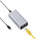 POE to Type-C Converter, IEEE802.3af/at Ethernet 10/100Mbps, 22W Charging Output USB C 5V/3A or 9V/2.22A Auto-Adaptive, Transmit Data and Power for Smart Phone/Tablet