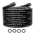 POHIR Pressure Washer Hose 25FT, 1/4'' ID M22 No Kink Replacement Hose