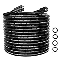 POHIR Pressure Washer Hose 50FT, 1/4'' ID M22 No Kink Replacement Hose