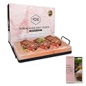 POHS Himalayan Salt Block For Grilling, Searing, Cooking, BBQ, Himalayan Salt Slab with Premium Quality Metal Holder 12x8x1.5 Inches